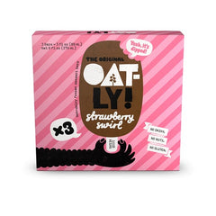 3 Pack of Oatly Frozen Dessert Novelty Bar, Strawberry Swirl flavored. Non-dairy and Vegan. No gluten or nuts.