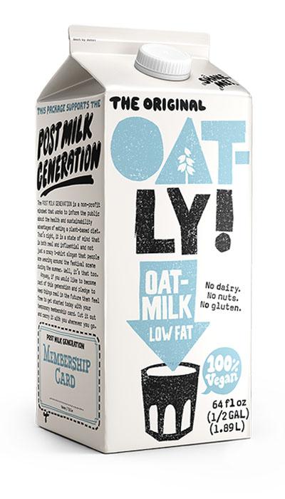 Oatly Plant-Based Vanilla Oat Milk Soft Serve Base 0.5 Gallon - 6/Case